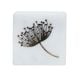 White and Golden Dandelion Stone Decorative Knobs for Dresser